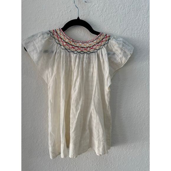 The Great White Embroidered Shirt The Windswept Top 0 Cream Cotton $225 - Picture 11 of 14